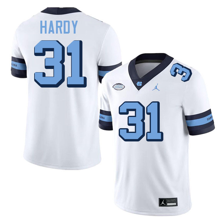 #31 Will Hardy North Carolina Tar Heels Jerseys,Apparels,Uniforms Stitched-Throwback White